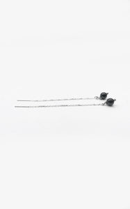 Orecchini Saliscendi Tormalina e Argento 925