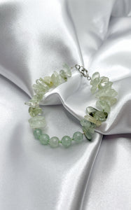 Bracciale Prehnite e Avventurina